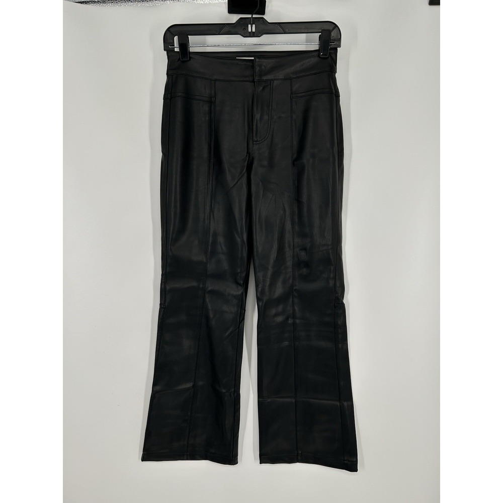 We The Free People Wide Leg Baggy Flare Flared Bootcut Vegan Leather Pants Sz 0